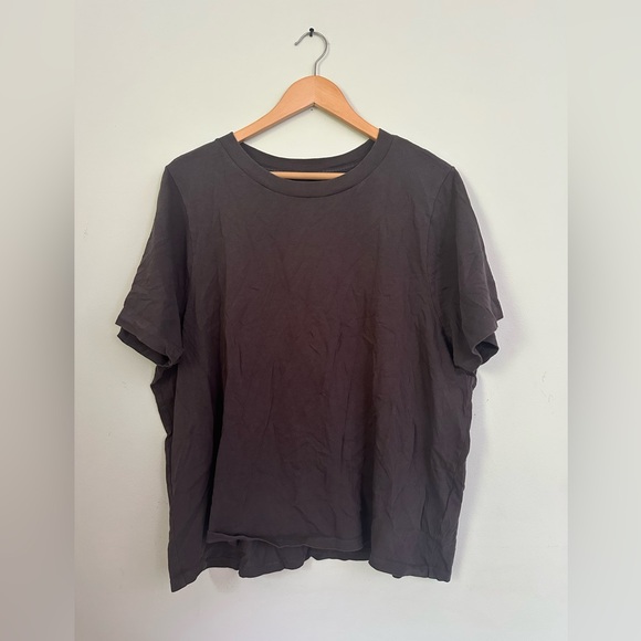 Madewell Boxy Washed black crewneck tshirt - Picture 1 of 3